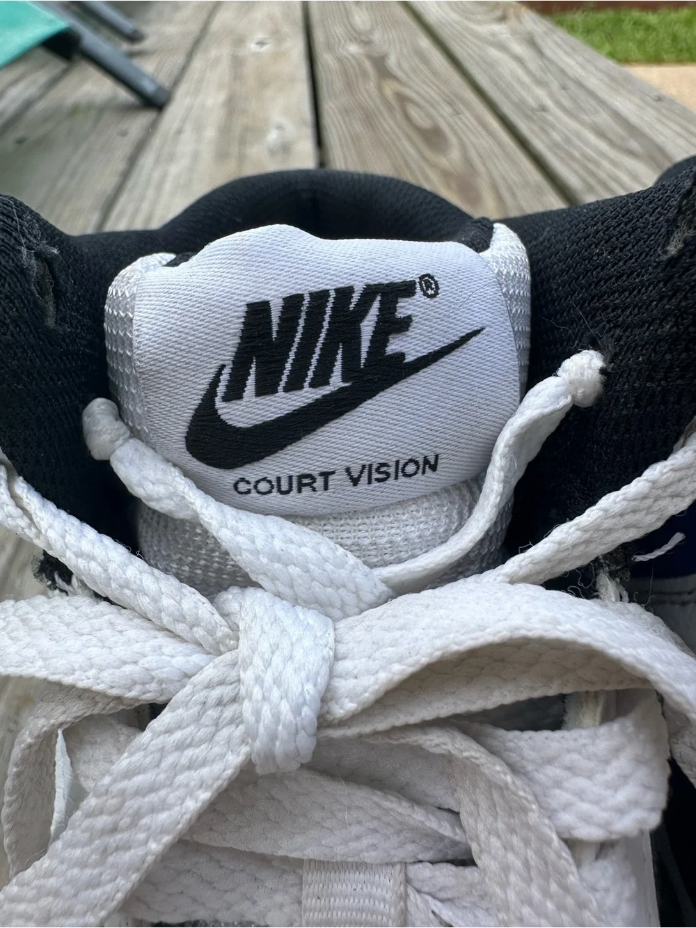 Nike High-Top Sneakers in Blue, White & Black
